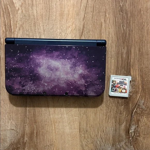 Nintendo Handheld Console - Purple Galaxy Design with 1 game